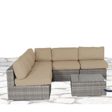 Load image into Gallery viewer, Seating Set With Cushions Handcrafted Wicker Design
