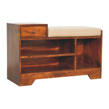 Load image into Gallery viewer, Retreat - Shoe Bench, 1 Drawer - Chestnut
