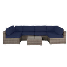 Load image into Gallery viewer, Seating Set With Cushions Handcrafted Wicker Design
