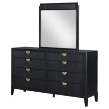 Load image into Gallery viewer, Ennis - 8 Drawer Dresser With Mirror - Black
