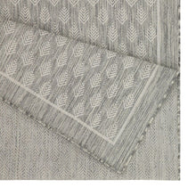 Load image into Gallery viewer, Sunshine - 5'3" X 7'3" Indoor, Outdoor Polypropylene Area Rug - Silver
