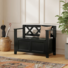 Load image into Gallery viewer, Amherst - Small Transitional Entryway Storage Bench
