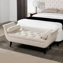Load image into Gallery viewer, Alma - Tufted Flared Arm Entryway Bench
