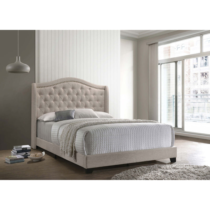 Maassluis - Bed With Button Tufted Headboard