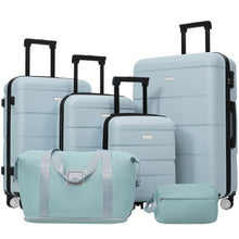 Load image into Gallery viewer, Hardshell Luggage Set 6 Piece With Duffel &amp; Toiletry Bag
