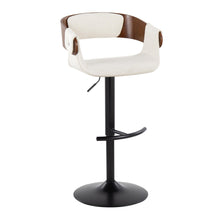 Load image into Gallery viewer, Elisa - Mid Century Modern Adjustable Barstool With Swivel &amp; Rounded T Footrest (Set of 2)
