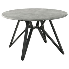Load image into Gallery viewer, Royceton - Top Dining Table Industrial Round Dining Table - Gray / Black
