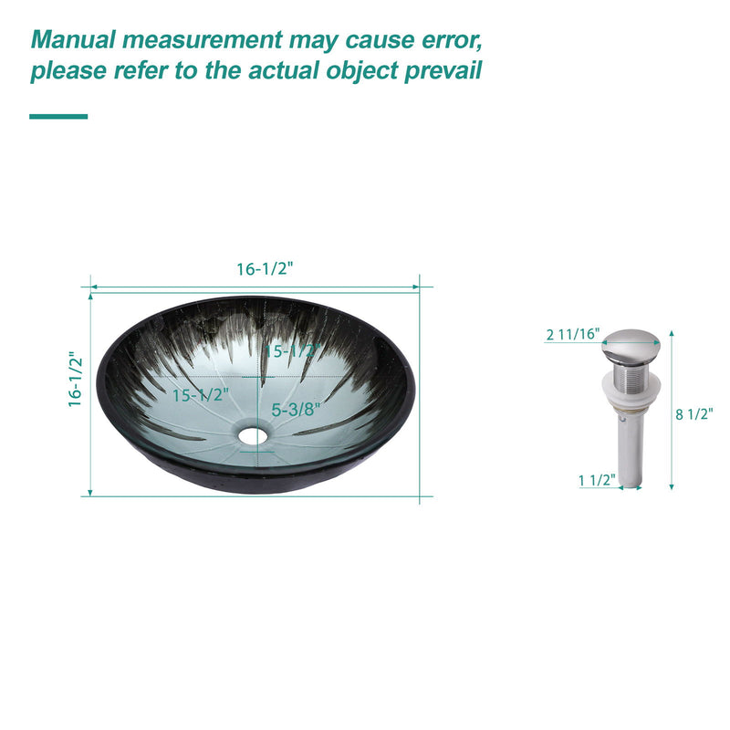 Crackle Vessel Sink With Pop Up Drain, Oval Bathroom Basin - Gray