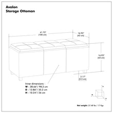 Load image into Gallery viewer, Avalon - Multi Functional Storage Ottoman
