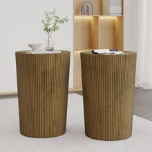Load image into Gallery viewer, Langseth - Iron Sunburst Side Tables (Set of 2) Modern Design - Gold
