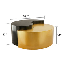 Load image into Gallery viewer, Ying Yang - Coffee Table - Gold / Black
