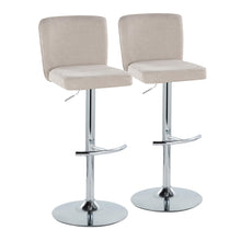 Load image into Gallery viewer, Henry - Contemporary Adjustable Barstool With Swivel &amp; Rounded T Footrest (Set of 2)
