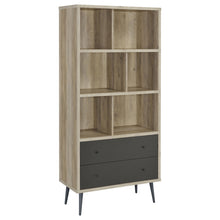 Load image into Gallery viewer, Minerva - 3 Shelf Bookcase With Drawers - Natural
