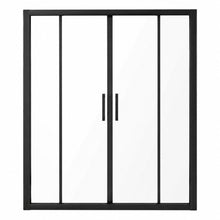 Load image into Gallery viewer, Double Framed Sliding Shower Door - Matte Black
