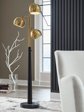 Load image into Gallery viewer, Sorcha - Metal Floor Lamp - Gold Finish / Black
