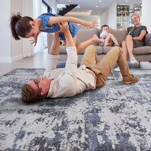 Load image into Gallery viewer, Payas - 6' X 9' Abstract Area Rug - Gray / Denim
