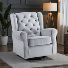 Load image into Gallery viewer, Glider Chair With Swivel - Gray
