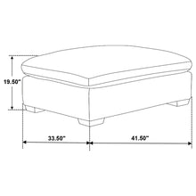 Load image into Gallery viewer, Zachary - Upholstered Ottoman
