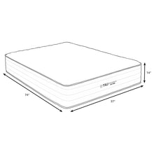 Load image into Gallery viewer, Starrett Black - 14" Euro Top Hybrid Mattress With Copper Gel And Silver Infused Foam - Sleek Black - Twin
