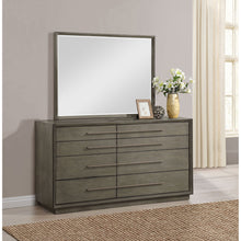 Load image into Gallery viewer, Prescott - 8 Drawer Dresser With Mirror - Brown
