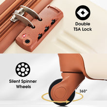 Load image into Gallery viewer, 3 Piece Luggage Set Hardside Spinner Suitcase With Tsa Lock 20" 24" 28" Available
