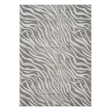 Load image into Gallery viewer, Geometrix - 5'3" X 7'3" Area Rug Geometric &amp; 3D Effect - Ivory / Gray
