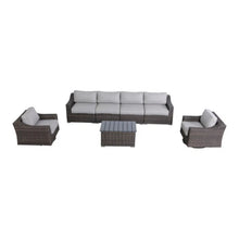 Load image into Gallery viewer, Stylish Sofa Seating Group With Cushions Perfect For Outdoor Gatherings

