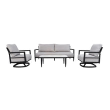 Load image into Gallery viewer, Outdoor Conversation Set With Chairs, Bench Sofa, Tables, Sunbrella Cushions
