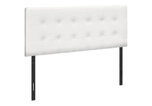 Load image into Gallery viewer, Full Size Headboard Only Upholstered Leather Look - White
