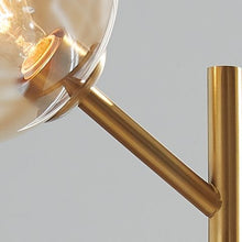 Load image into Gallery viewer, Abanson - Metal Floor Lamp  - Amber / Gold Finish
