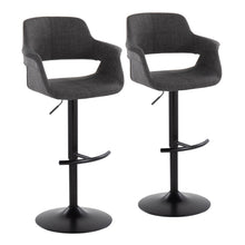 Load image into Gallery viewer, Vintage Flair - Mid Century Modern Adjustable Barstool With Swivel &amp; Rounded T Footrest (Set of 2)
