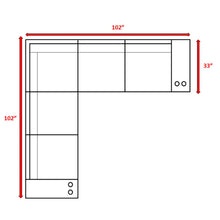 Load image into Gallery viewer, Wide Outdoor Wicker Patio Sectional With Cushions &amp; Reversible Design - Gray
