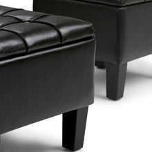 Load image into Gallery viewer, Dover - 3 Piece Storage Ottoman Contemporary Design
