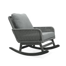 Load image into Gallery viewer, Contemporary Minimalist Wicker Rocking Chair With Soft Cushions
