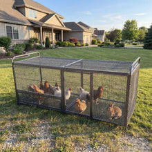 Load image into Gallery viewer, Chicken Cage, Poultry Breeding Coop - Black / Silver
