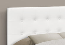 Load image into Gallery viewer, Full Size Headboard Only Upholstered Leather Look - White
