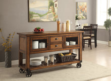 Load image into Gallery viewer, Kadri - Kitchen Cart - Distressed Chestnut
