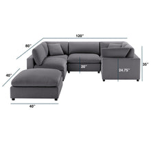 Load image into Gallery viewer, Cassandra - Sofa With Ottoman
