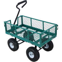 Load image into Gallery viewer, Heavy Duty Steel Garden Cart With Sides
