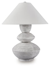 Load image into Gallery viewer, Brickdon - Poly Table Lamp - Distressed White
