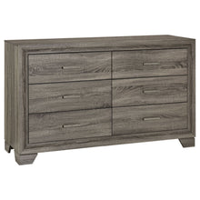 Load image into Gallery viewer, Funston - 6 Drawer Dresser Cabinet - Brown Oak
