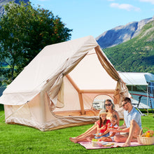 Load image into Gallery viewer, Inflatable Glamping Tent For 4 - 6 People, Waterproof Outdoor Tent With Pump - Khaki

