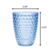 Load image into Gallery viewer, Leading Ware Diamond Cut Acrylic Glasses Drinking (Set of 4)
