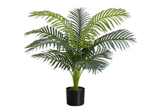 Load image into Gallery viewer, 34" Tall, Artificial Plant, Palm Tree, Indoor, Faux, Fake, Floor, Greenery, Potted, Real Touch, Decorative - Green / Black
