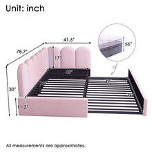 Load image into Gallery viewer, Upholstered Daybed With Pull-Out Bed

