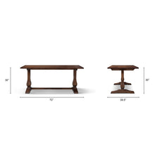 Load image into Gallery viewer, Whitmore - Trestle Dining Table - Dark Brown
