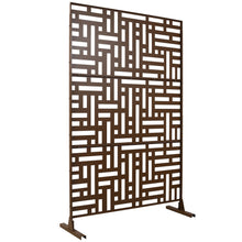 Load image into Gallery viewer, Decorative Freestanding Metal Privacy Screen For Indoor &amp; Outdoor Use
