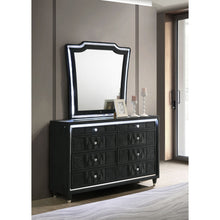 Load image into Gallery viewer, Mika - 8 Drawer LED Dresser With Mirror - Black
