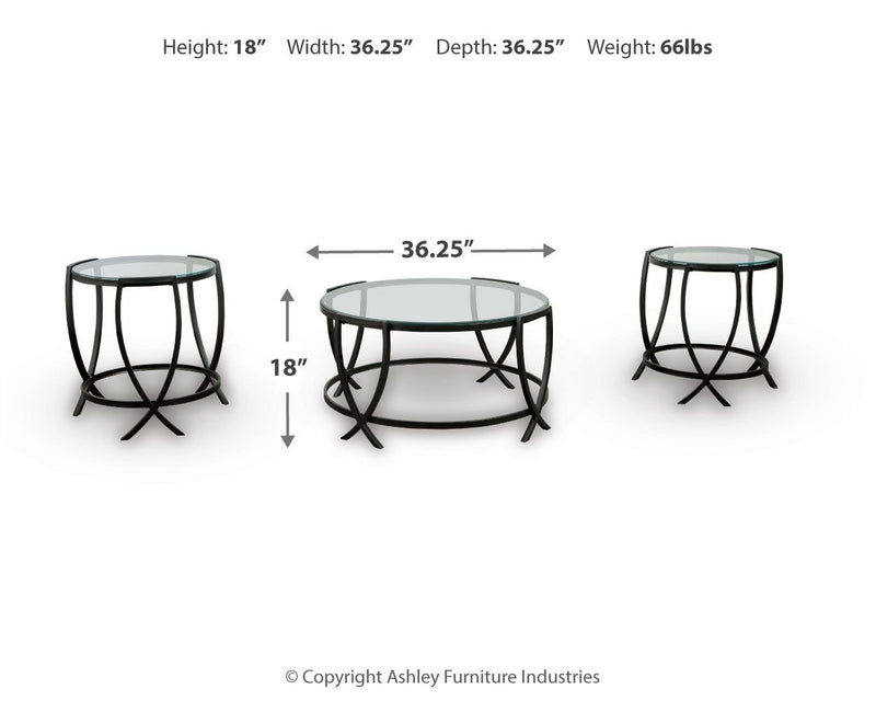 Tarrin - Occasional Table Set (Set of 3) - Black