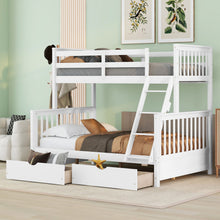 Load image into Gallery viewer, Bunk Bed With Ladders And 2 Storage Drawers
